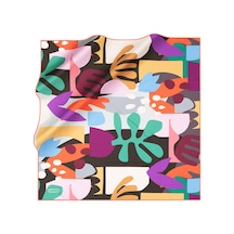 Cacharel Yeşil 90x90 İpek Twill Eşarp Yeşil Yeşil