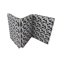 Viphomeconceptltd Tek Kişilik Katlanır Yer Yatağı Sünger Yatak Siyah Tüylü 80X180Cm