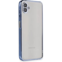 Newface Samsung Galaxy A04 Kılıf Razer Lensli Silikon - Açık Mavi