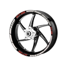 Deeb Yamaha Mt25 Jant Şeridi Beyaz Kırmızı Model X N11.76353