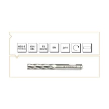 22Mm Hss Kısa Parmak Freze Dın844 Mte