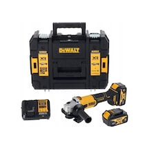 Dewalt DCG407M2T-QW 18V XR Kömürsüz Avuç Taşlama 2x4.0AH Akü + Tstak Çanta Set