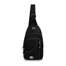 Seventeen Unisex Spor Çok Bölmeli Çapraz Askılı Body Bag Siyah-gri
