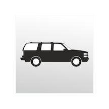 Folyo Sticker Jeep 30cm Uzunluk Siyah