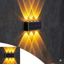 Tr 20w Güneş Enerjili Dış Mekan Bahçe Duvar Lambası - Cata Kos Solar Led Aplik - Ip65 Su Geçirmez, 3200k Gün Iş