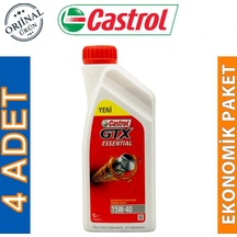 Castrol GTX Essential 15W-40 Motor Yağı 4 x 1 L