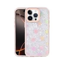 Apple iPhone  Uyumlu - 15 Pro Max Lumi Desenli Kapak - Pembe