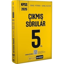 Pegem 2026 Kpss Genel Yetenek Genel Kültür Çıkmış Sorular Son 5 Yıl Çözümlü Pegem Akademi Yayınlar
