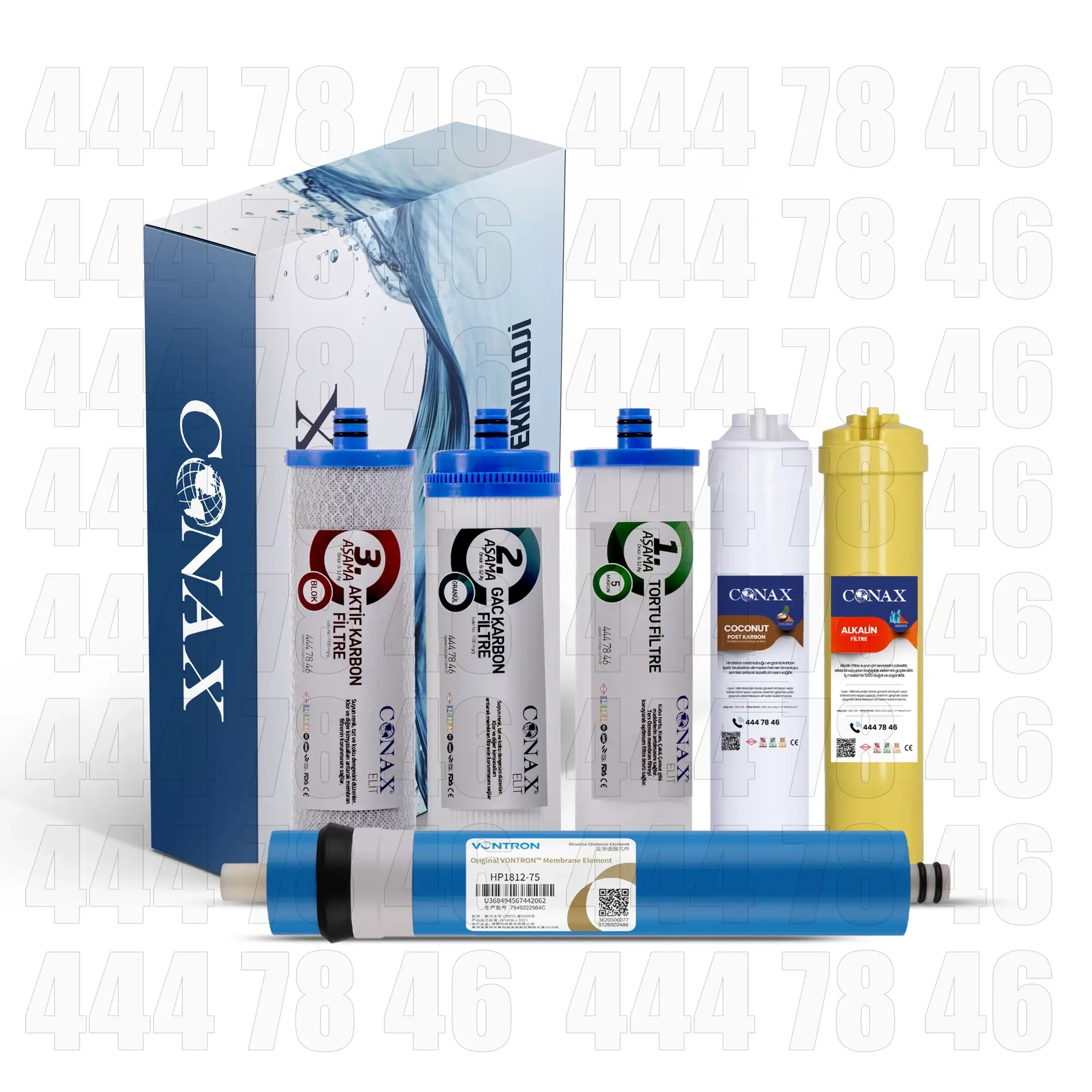 Conax Special 6 Aşama Vontron Membran  Filtre Seti Conax