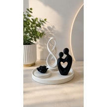 Çiftset-siyahmermer 23 Cm
