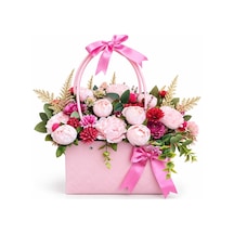 Pembe Çiçek Çantası