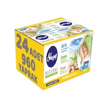 Sleepy Islak Mendil Pamuklu Yenidoğan Natural Bambu 24lü 960ypk 24'lü Set