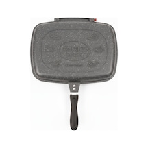 Özkent K-501 Çift Taraflı 36 CM Granit Döküm Izgara Tavası