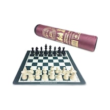 Çantalı Rulo Satranç Seti Takımı Büyük Boy 45x45cm