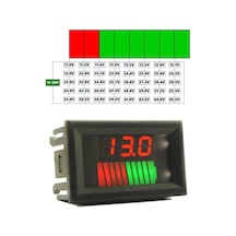 Akü Pil Kapasite Göstergesi Voltmetreli 70v-12v/24v/36v/48v/60v Pillerle Uyumlu Kurşun Asit Bat