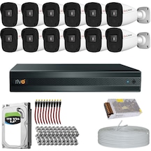 Rivo Dcam 12 Kameralı 40 Metre Gece Görüşlü Set 1tb 7/24 Hdd