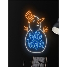 Twins Led Kardan Adam Figürlü Hello Winter Neon Tabela Çokrenkli Model:model:22593366 Çok Renkli