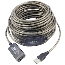 Aktif Usb Dişi Erkek Uzatıcı Uzatma Ek Kablosu 15 Metre