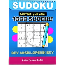 Kolaydan Çok Zora 1600 Sudoku Kitabı Kalem Hediyeli