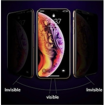 Teknopark Apple Uyumlu iPhone Xs Privacy Kavisli Hayalet Gizlilik Filitreli Full Ekran Koruyucu