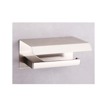 Flat Kapaklı Tuvalet Kağıtlığı Saten Rengi 118x85x170 Mm Genel