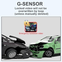4 Kanallı Araç Kamerası, G-sensör, Gece Görüşlü, Wifi Bağlantılı, 32gb Dahili Hafıza, Acil Durum Video Kilitleme Özellikli Dash Cam