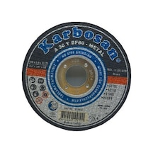 Karbosan 10910 Nk Metal Kesici Disk 115mmx3.0x22 Spral Taşı