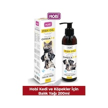 Hobi Kedi Ve Köpekler İçin Omega 3-6 Balık Yağı 200 Ml Deri Ve Tüy Bakım Desteği