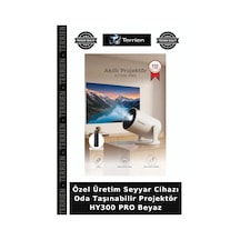 Özel Üretim Seyyar Cihazı Oda Taşınabilir Projektör Hy300 Pro Beyaz