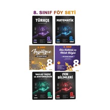 8. Sınıf Föy Seti Türkçe, Matematik, Fen, İngilizce, T.c. İnkılap, Din Kültürü Testleri