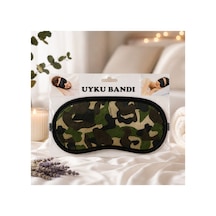 Kamuflaj Uyku Maskesi Her Yaşa Uygun Haki - 916707628 Diğer