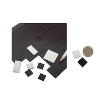 90 Adet 3m Etiket Magnet Yapışkanlı Magnet Mıknatıs, Dolap Mıknatısı 2x2cm Kare Kesimli Şerit Mıknat