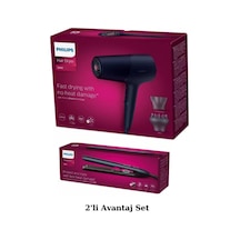 Philips BHD510/10 2300W Saç Kurutma Makinesi + BHS732/00 Argan Yağlı Uv Korumalı Saç Düzleştirici