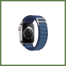 Bezos Watch 38mm Uyumlu Mountain Kordon - Lacivert Hb006