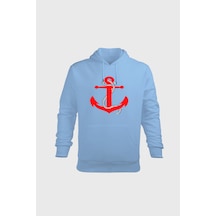 Efluce Erkek Kapüşonlu Sweatshirt, Gemi Çapası