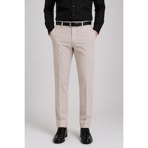 Classics Men Caserta Regular Fit Likralı Erkek Kumaş Pantolon - 7558 Taş