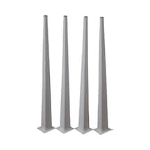 Dekoratif Beyaz 4 Adet Masa Ayağı