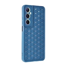 Realme C65 Kılıf Petek Silikon Kapak - Mavi -
