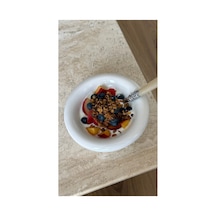 Seramik Donut Bowl Kahvaltılık Tatlı Salata Kase Krem - 828765617 Krem