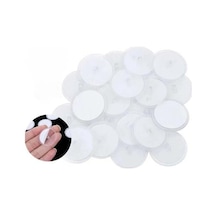 20 Adet Şeffaf Yuvarlak 3 Cm Çaplı Güçlü Disk Yapışkanlar Çok Renkli