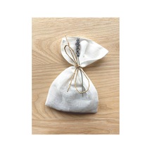 Doğal Pamuk Tülbent Lavanta Kesesi 11x18 Cm - 10'lu Set, Jüt İpli, Boş Kese, Kına & Düğün İçin Beyaz