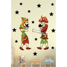 Ramazan Süsü Hacıvat Karagöz Sticker Seti Kendinden Yapışkanlı Duvar Sticker