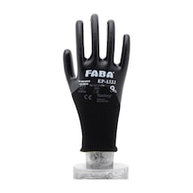 Faba Ep-1322 Siyah Nitril Polyester Eldiven-xl