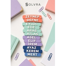Kişiye Özel Kalem İsimliği 5 Li Paket Solvra Diğer