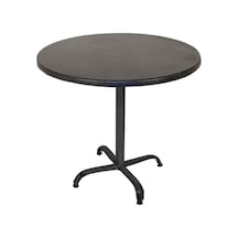 Bey Mobilya 545562227 Indigo Werzalit Yuvarlak Mutfak Masası 80 CM Çap Esb - Siyah