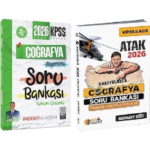 Eğit + İndeks 2026 Kpss Haritalarla Atak Coğrafya Soru Bankası 2 Li Set - Mehmet Eğit Eğit + İndeks Akademi Yayınları