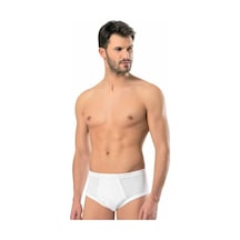 Erdem Erkek Beyaz Ribana Slip Külot 3'lü