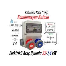 Bemis - Kombinasyon Kutusu Taşınabilir Elektrikli Araç Şarj Cihazları İçin Uygundur 5/32a 1 Ad. 3/32a 220v 1 Ad. Ön - 1/16a 1 Ad. 5/32a 1 Ad. 3/32a 220v 1 Ad. Ön - 1/16a 1 Ad.