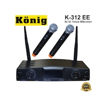 König K-312 Ee Iki El Telsiz Mikrofon
