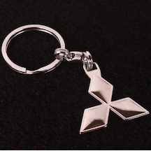 Mitsubishi Anahtarlık 3d Metal Otomobil Anahtarlığı 1 Adet